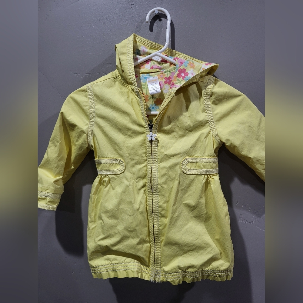 Girls Yellow Rain Jacket